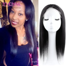 Color 1b Natural Straight Grade 4A 12~24 Inches Brazilian Hair Wig